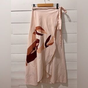Onia Wrap Skirt with Abstract Print – Size S